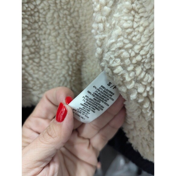 aeropostale Size Small Blue Plaid Flannel Bomber Wool Blend Coat With Hood - Picture 7 of 9